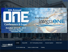 Tablet Screenshot of integraoneconference.com